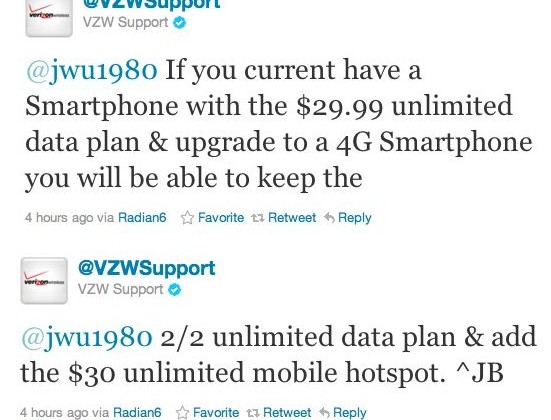 Verizon Unlimited 3G Customers Can Upgrade To 4G, Keep Unlimited, And Add $30 Tether