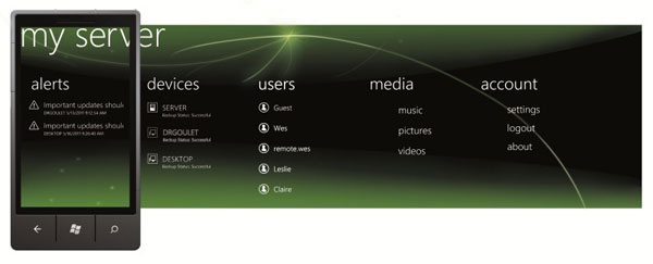 Microsoft unveils new Windows Server solutions Phone connector for Win Home Server