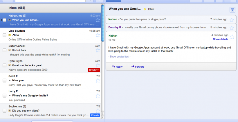 Google launches Gmail Offline; Calendar & Docs incoming