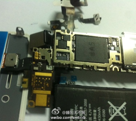 iPhone 5 Apple A5 processor reportedly spotted