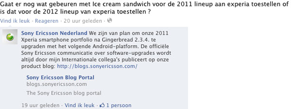 Sony Ericsson to upgrade 2011 smartphones to Android 4.0 next year