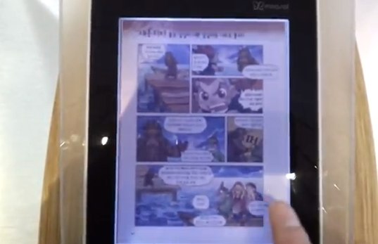 Kyobo mirasol eReader flaunts color e-paper on video