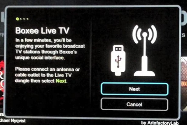 Boxee Live TV update leaks