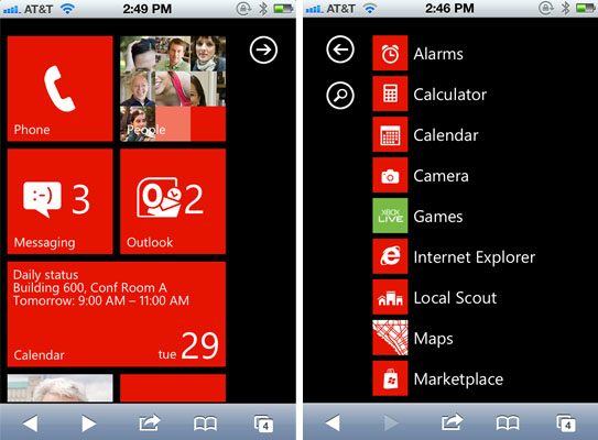Microsoft Releases Windows Phone 7 Demo For Iphone And Android Microsoft Releases Windows Phone 7 Demo