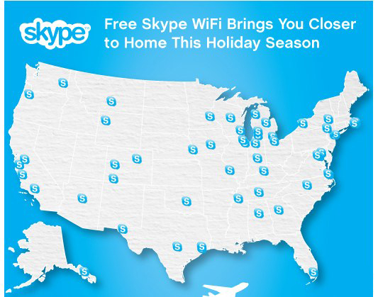 Skype outs free airport WiFi offer for holiday travelers