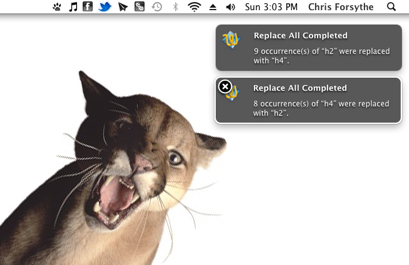 Mountain Lion hasn’t mauled us insists Growl