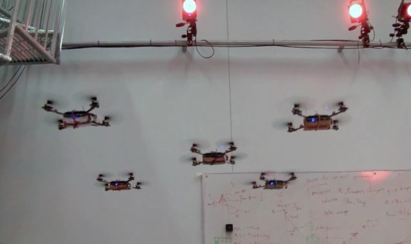 Nano Quadrotor robot swarm video is mesmerizing, terrifying