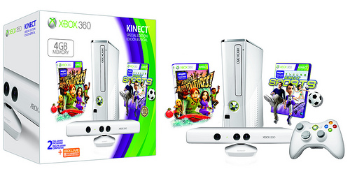 Xbox 360 limited edition all-white Kinect bundle available now