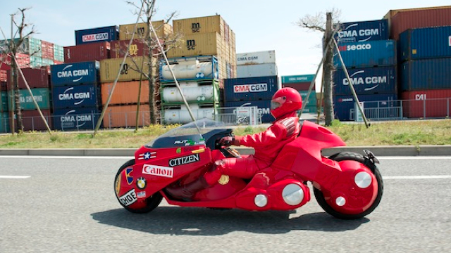 ‘Akira’ bike taking a road trip across Japan
