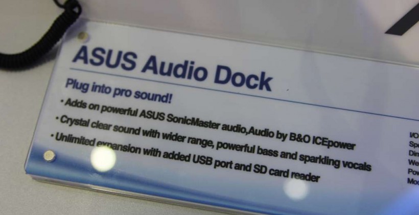 ASUS Audio Dock hands-on with Transformer Prime