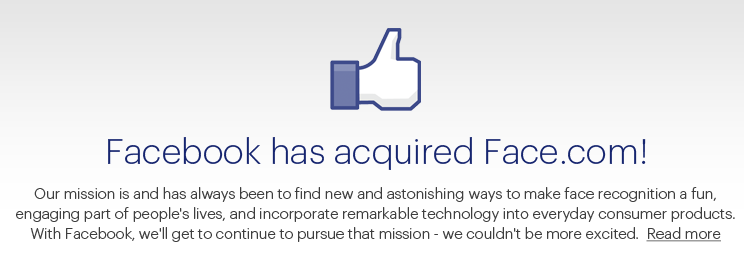 Facebook’s $100M Face.com deal official