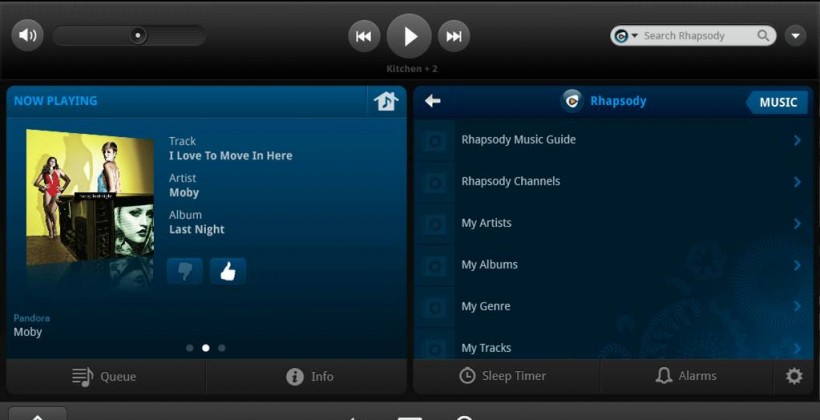 Sonos Android Controller updated with tablet UI