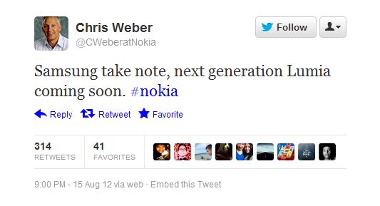 Nokia teases new Lumia, tells Samsung to ‘take note’