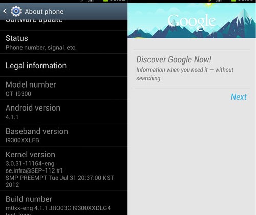 Samsung Galaxy S III Jelly Bean firmware leaks