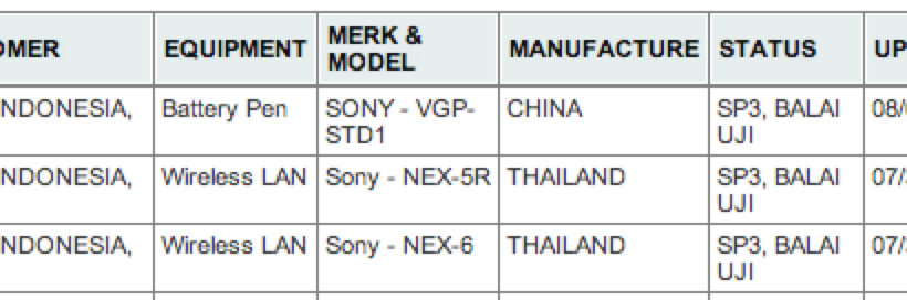 Sony NEX-5R and NEX-7 WiFi cameras leak
