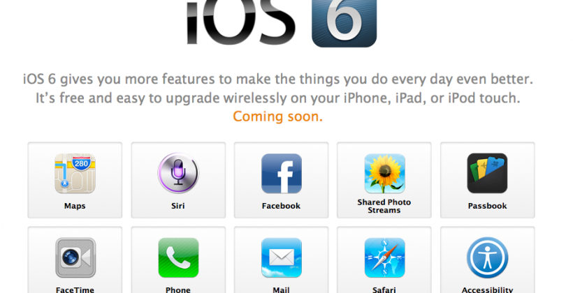 What’s new in iOS 6? Here’s the changelog