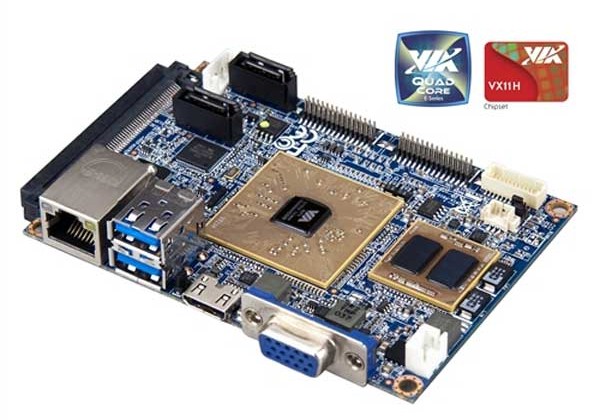 VIA unveils first quad core pico-ITX mainboard supporting 3-D displays