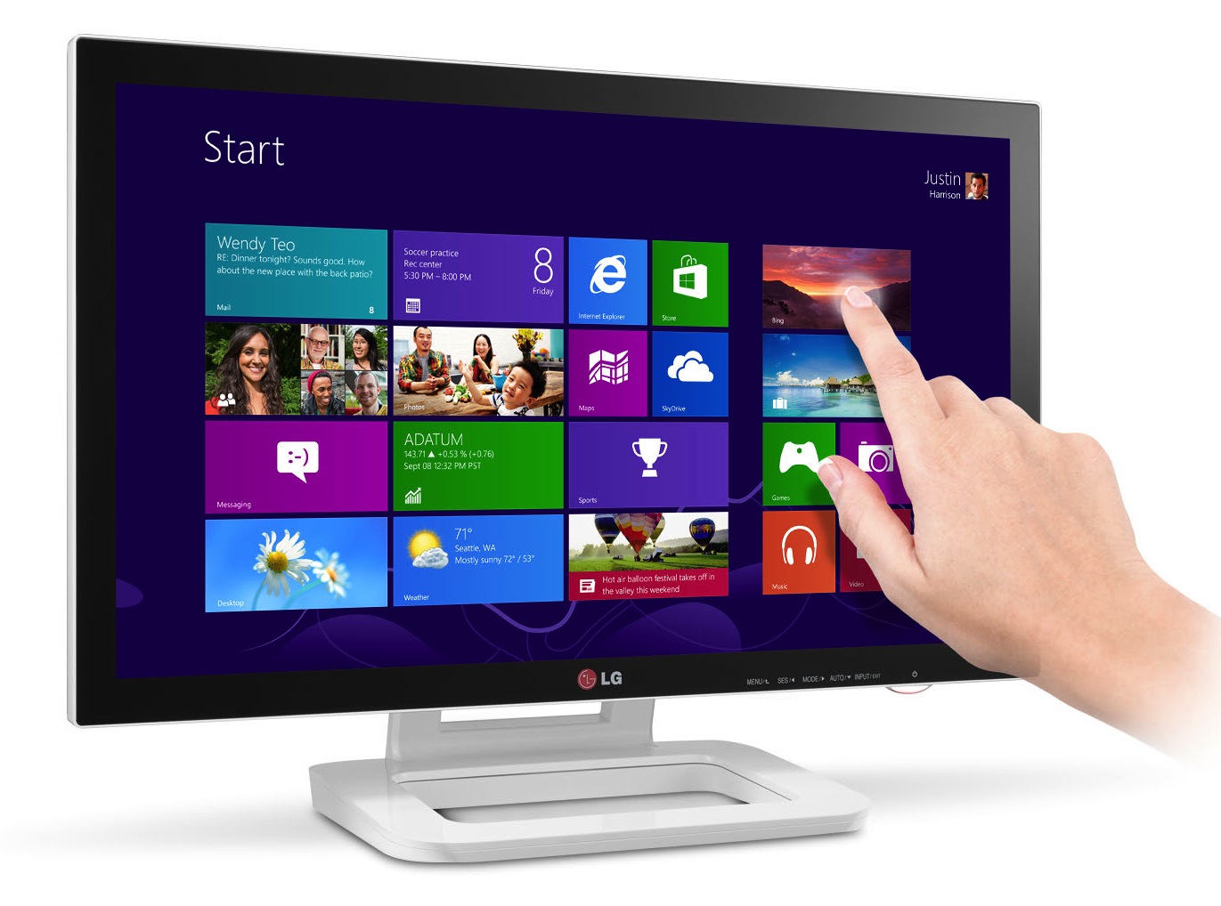 LG ET83 touchscreen monitor wants your Windows 8 fingers SlashGear