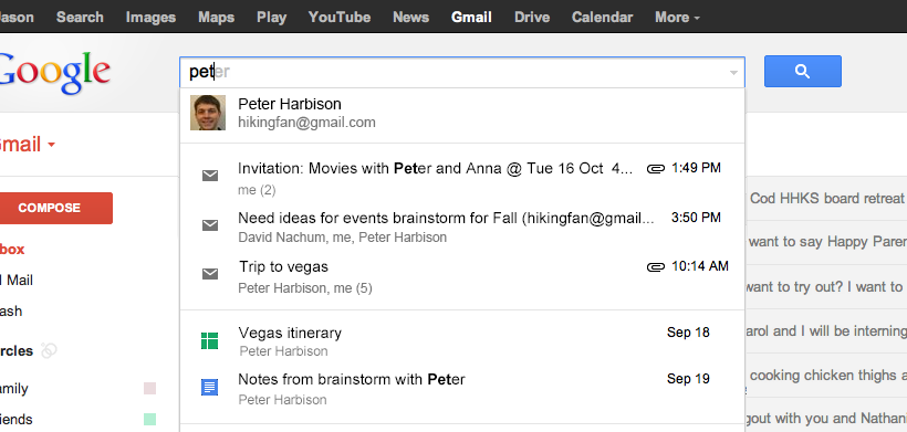 Google expands personalized results in Gmail and Search - SlashGear