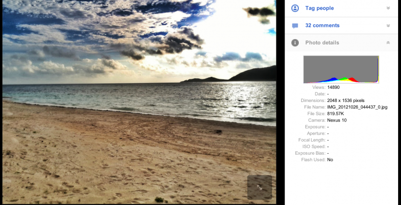 Nexus 10 caught snapping Google exec’s holiday photos