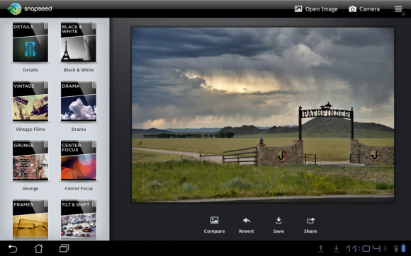 snapseed for android tablet