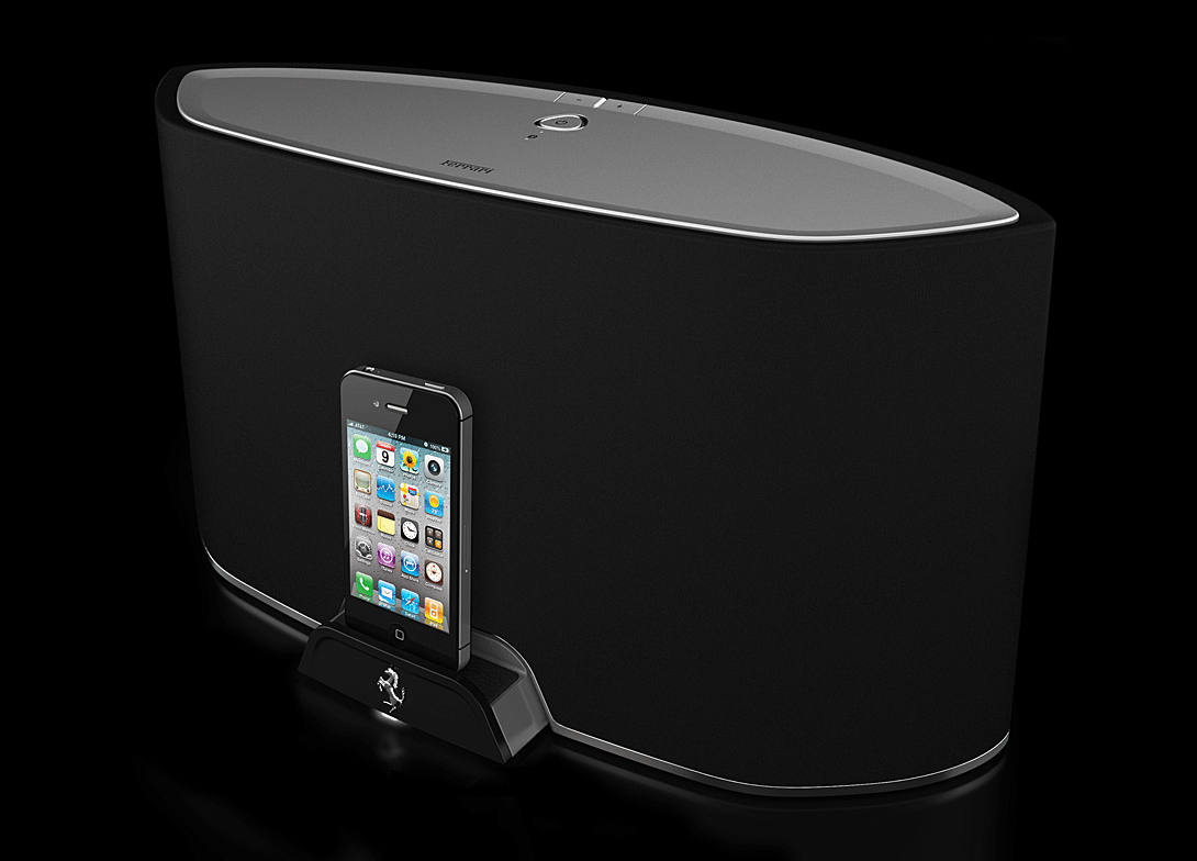 Ferrari by Logic3 GT1 Bluetooth speaker dock set for CES 2013 SlashGear