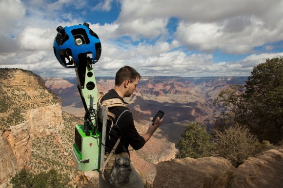 Google Maps Street View ads panoramic imagery from Grand Canyon