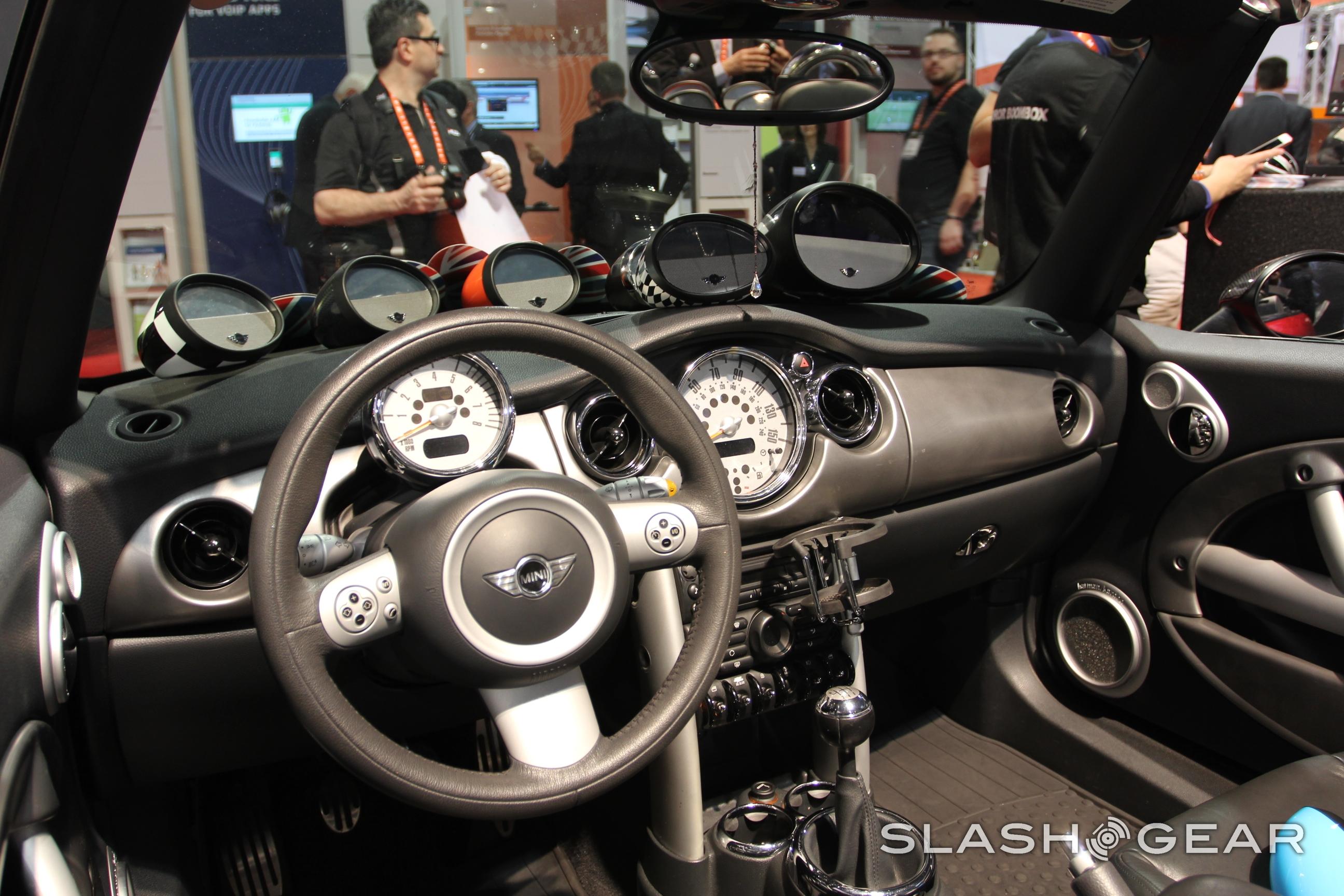 mirror boombox mini cooper