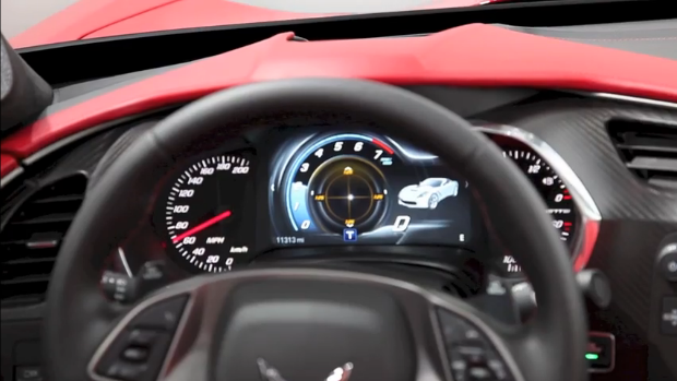 Chevrolet shows off 2014 Corvette all-digital instrument panel