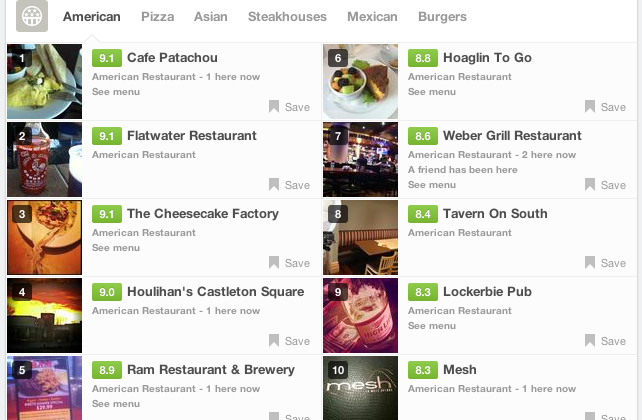 Foursquare crowd-sources Best of 2012 lists for 30 cities