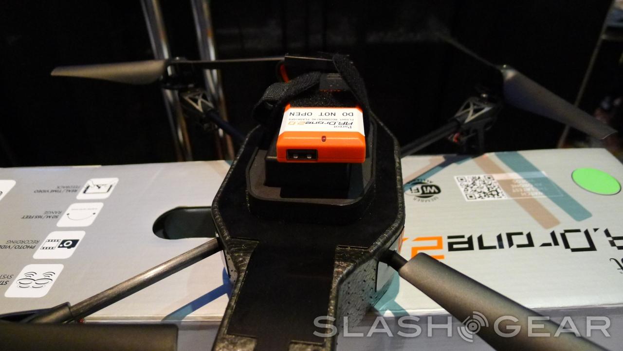 Parrot AR.Drone 2.0 GPS Flight recorder handson SlashGear
