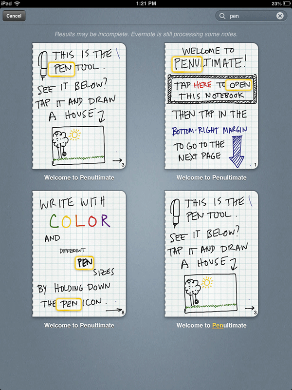 does evernote support handwritten notes mac