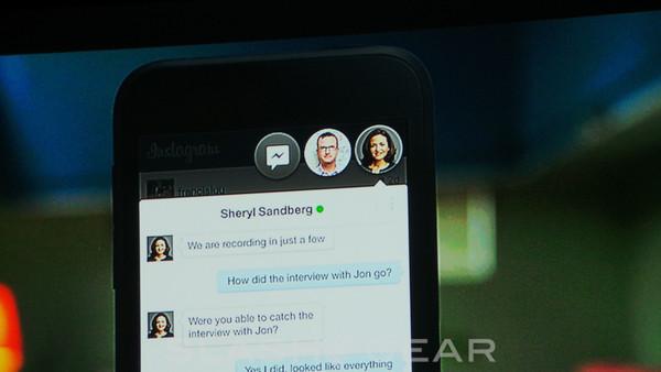 Facebook announces Chat Heads messaging service