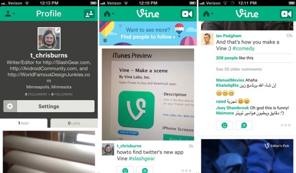 Vine For Android Set To Capitalize On Iphone Envy Slashgear