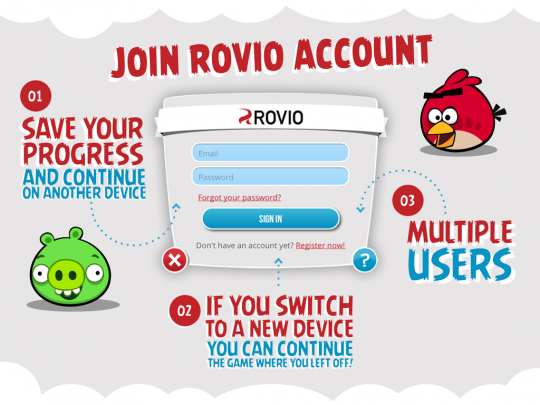 Rovio Account rolls out globally for cross-platform syncing
