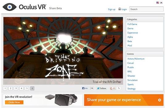 Oculus Rift “Share” platform arrives as central hub for games and demos