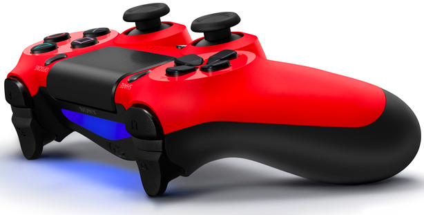 red ps controller