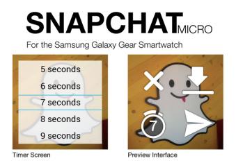 snapchat on samsung galaxy watch