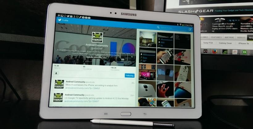 Twitter for Android tablets appears limited to Galaxy Note 10.1 2014 (for now)