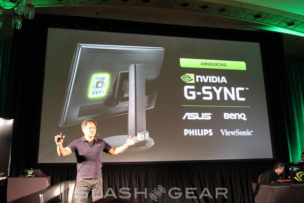 NVIDIA G-Sync eyes-on shows slave gaming monitor in action