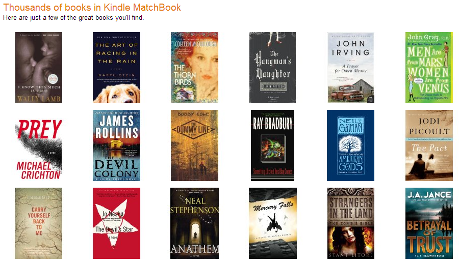 Amazon Kindle MatchBook launches today digitizing your paper library