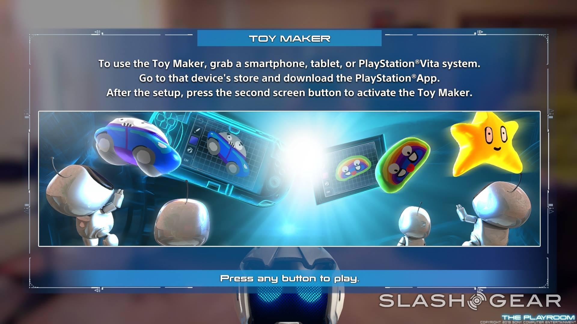 PS4 Playroom DLC "Toy Maker" released we go handson SlashGear