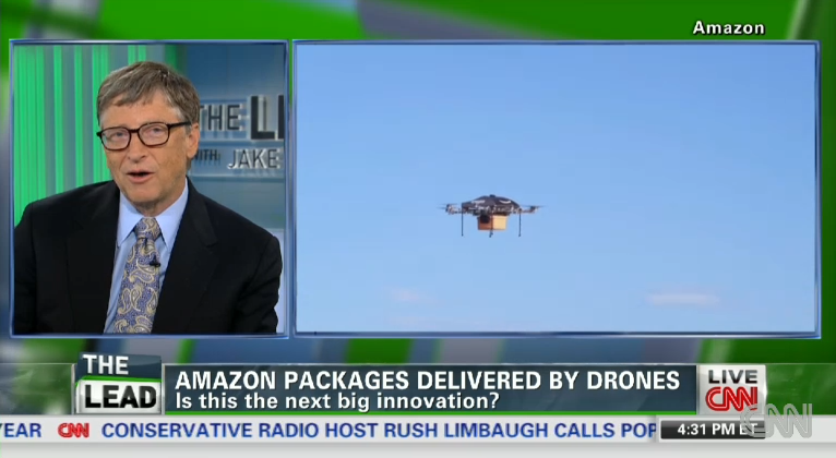 Amazon drone timeline optimistic but a good idea: Bill Gates