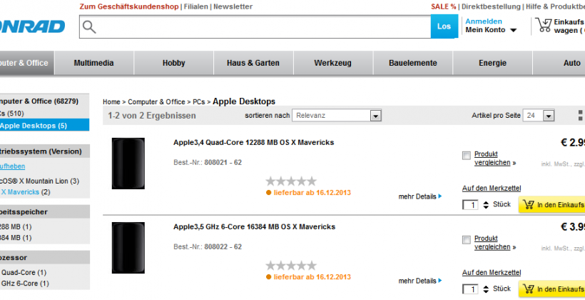 Mac Pro debut details leaked in Germany