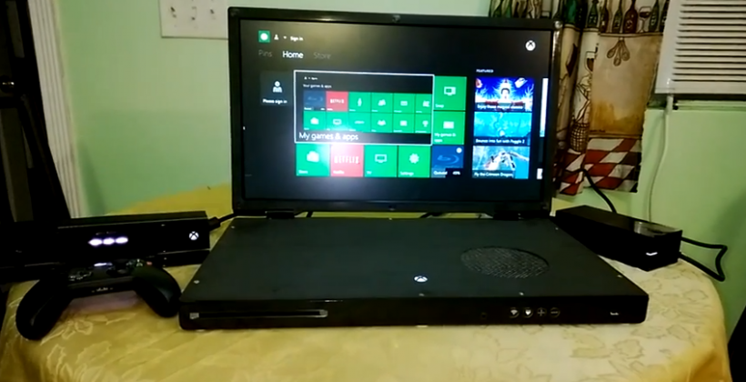 Xbox One laptop mod made real