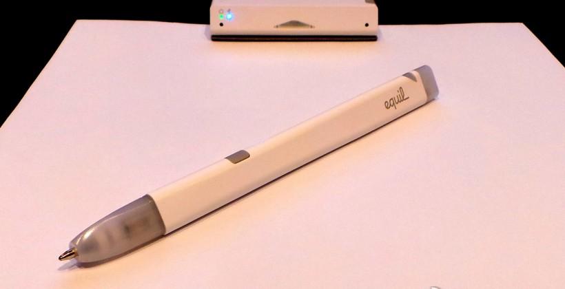 eQuil, the paper to digital reader, lets us go hands-on