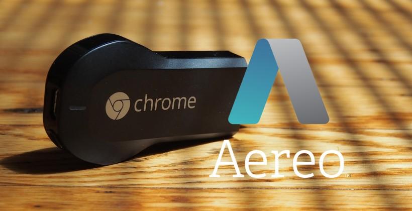 Chromecast gains Aereo: TV streamed to HDMI