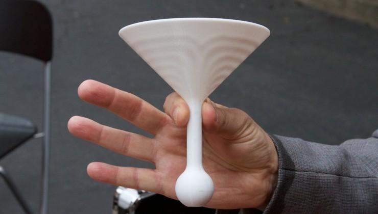 3D printed martini glass lets you drink in style on the Moon