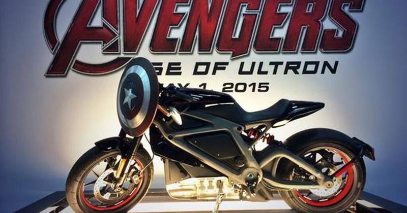 captain america harley motorcycle