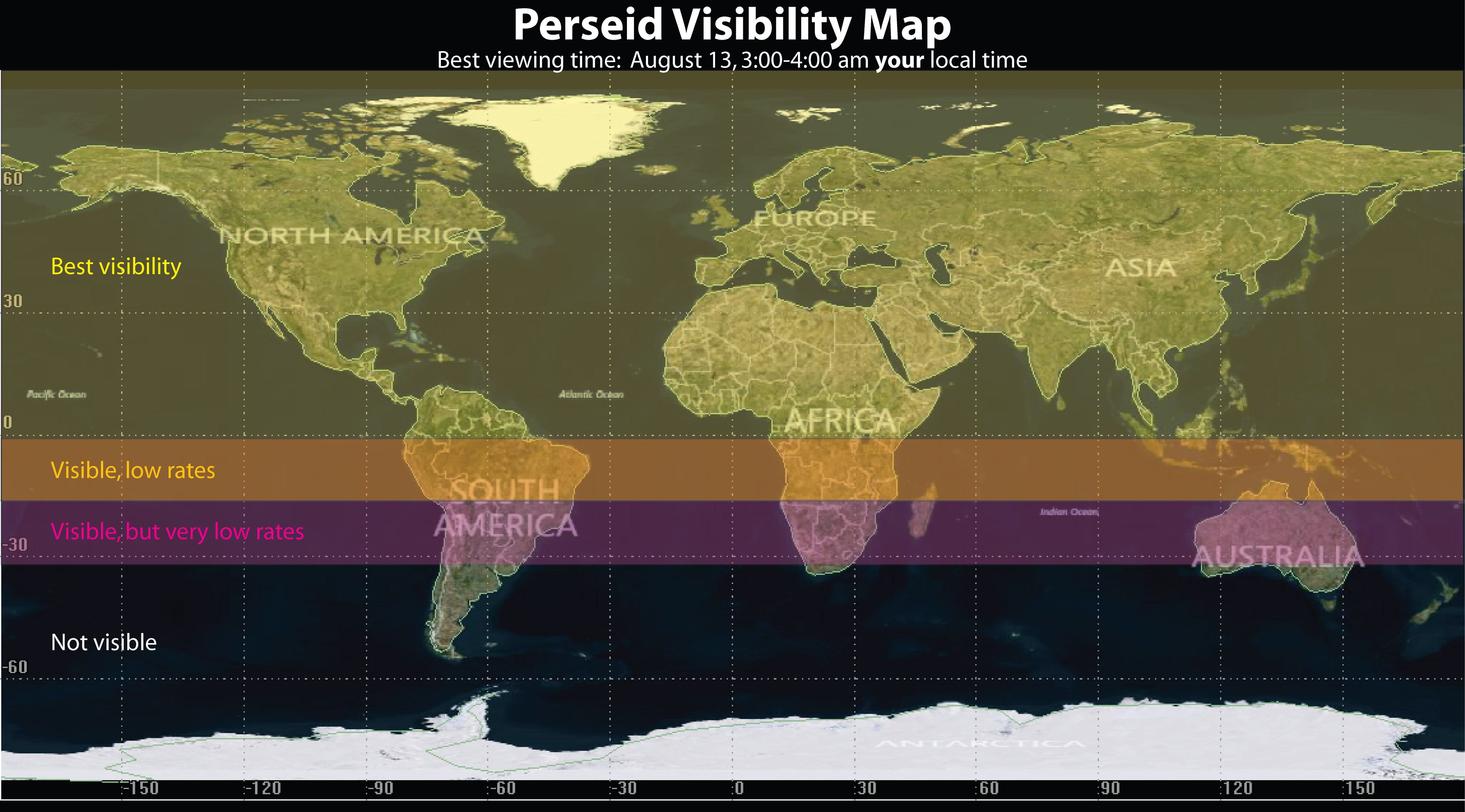 Meteor Shower Viewing Map How To View Tonight's Perseid Meteor Shower From Anywhere - Slashgear
